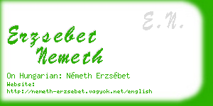 erzsebet nemeth business card