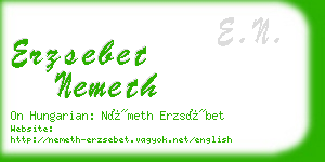 erzsebet nemeth business card
